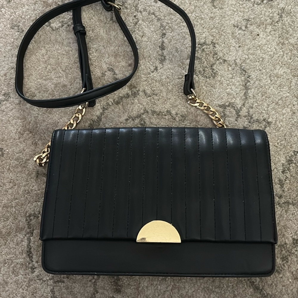 ZARA QUILTED MIDI CROSSBODY BAG